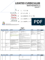 Grade 7 Mathematics - Consolidated Curriculum - 2021