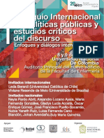 1° Coloquio internacional en Políticas Públicas y Estudios Críticos del Discurso: Enfoques y diálogos interdisciplinares