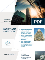 Structural Adjustment Program: Nadim Prince