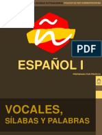 3º Vocales, Sílabas y Palabras