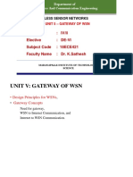 WSN - Unit 5 - Gateway of WSN