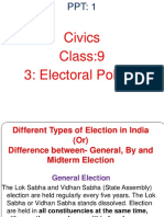 Module 1, PPT, Class 9, Civics Lesson 3 Electoral Politics