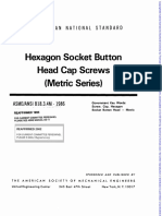 Hexagon Socket Button Head Cap Screws (Metric Series) : An American National Standard