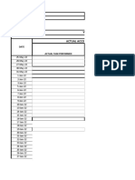 WFH Accomplishment Report Actual Accomplishments: Date Actual Task Performed