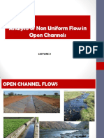 Analysis of Non Uniform Flow in Open Channels