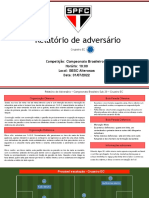 8 - Relatório de Adversário - Cruzeiro EC - Campeonato Brasileiro Sub 20 - 2022