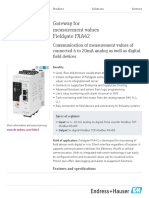 Gateway For Measurement Values Fieldgate FXA42