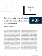 La Entrevista Psiquiátrica, La Anamnesis y El Examen Del Estado Mental