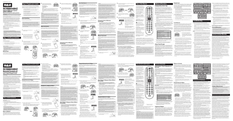 Rcrbb05Bhz: Universal Remote Control Owner's Manual | PDF | Radio | Blu Ray
