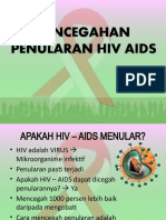 PENCEGAHAN PENULARAN HIV AIDS