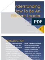 Understanding How to Be an Efficient Leader