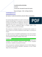 VALDEZ PEREYRA Mapuce Kimvn en La Educacion Autonoma