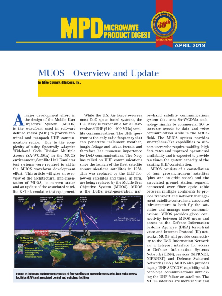 MUOS - Overview and Update: APRIL 2019 | PDF | Communication | Computer ...