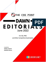 Monthly Dawn Editorials June 2022