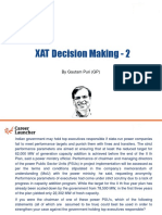 XAT Decision Making - 2: by Gautam Puri (GP)