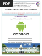 18CSMP68 - Mobile Application Development