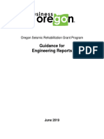 Guidance For Engineering Reports: Oregon Seismic Rehabilitation Grant Program