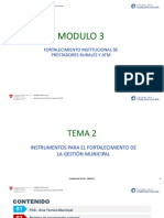 Modulo 3.2 Instrumentos para el fortal de la gestión municipal