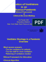 Allocation of Ventilators in An Influenza Pandemic: Ethical Framework & Clinical Decision Making