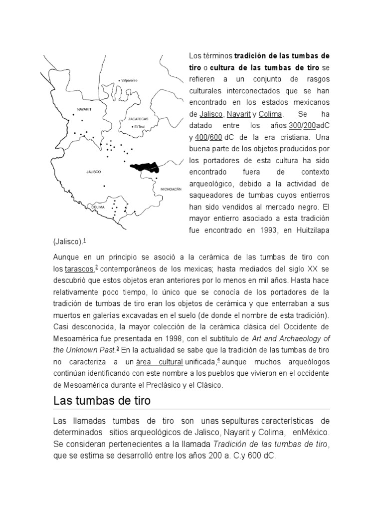 Tumbas de Tiro PDF Arqueología Cultura de las Americas