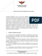 Município de Viçosa Secretaria de Saúde: Edital Processo Seletivo Simplificado #005/2018