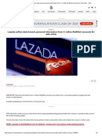 Lazada Suffers Data Breach Personal Information From 1.1 Million Redmart Accounts For Sale Online