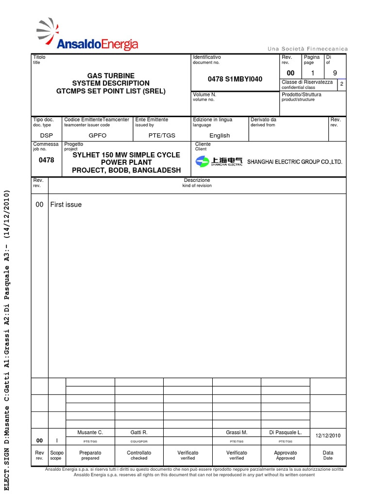 Alarm Set Point List | PDF | Pump | Valve