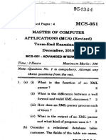 Master of Computer APPLICATIONS (MCA) (Revised) Term-End Examination December, 2019