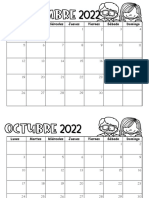 Calendario Minimalista 2022 2023