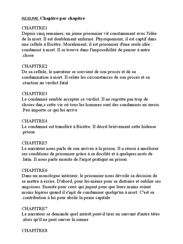 Résumé Chapitre Par Chapitre Bel Ami RESUME Chapitre Par Chapitre | PDF | Prison | Travaux forcés