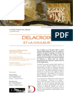 Exposition Delacroix Et La Couleur, Paris - communiqué de presse