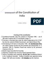 FRAMING SALIENT FEATURES Evolution of Constitution 1946 1950 Consti