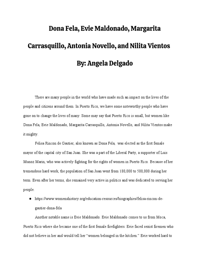 Puerto Rican Women Pioneers | PDF | Puerto Rico