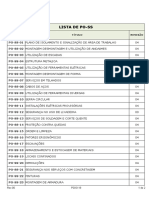 Lista de Procedimentos de Segurança