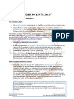 Dossier Complet Ouvrir Un Restaurant PDF 1
