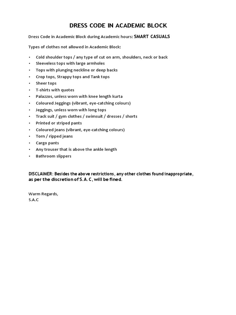 Dress Code | PDF | Lifestyle