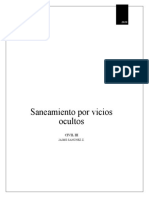 Saneamiento Por Vicios Ocultos