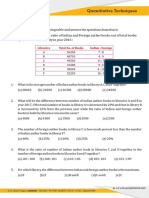 Quantitative Techniques: Direction: Refer The Following Table and Answer The Questions Based On It