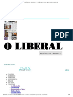 03-19-21 - O-Liberal - 37a-Coluna: Democracia, Divisão Dos Poderes e Liberdade de Expressão