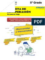 5° Grado - Carpeta de recuperación para desarrollar la competencia de gestión de proyectos