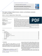 The impact of plug-in hybrid electric vehicles on distribution networks A review and outlook