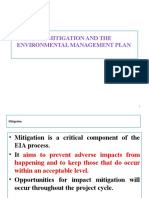 3.4. Mitigation and The Environmental Management Plan