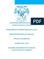 Transferencia de calor: Problemario de ingeniería mecánica automotriz