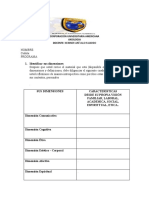 Dimensiones Taller Universidad Americana, Axiologia