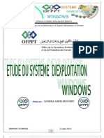 ETUDE DU SYSTEME D’EXPLOITATION WINDOWS