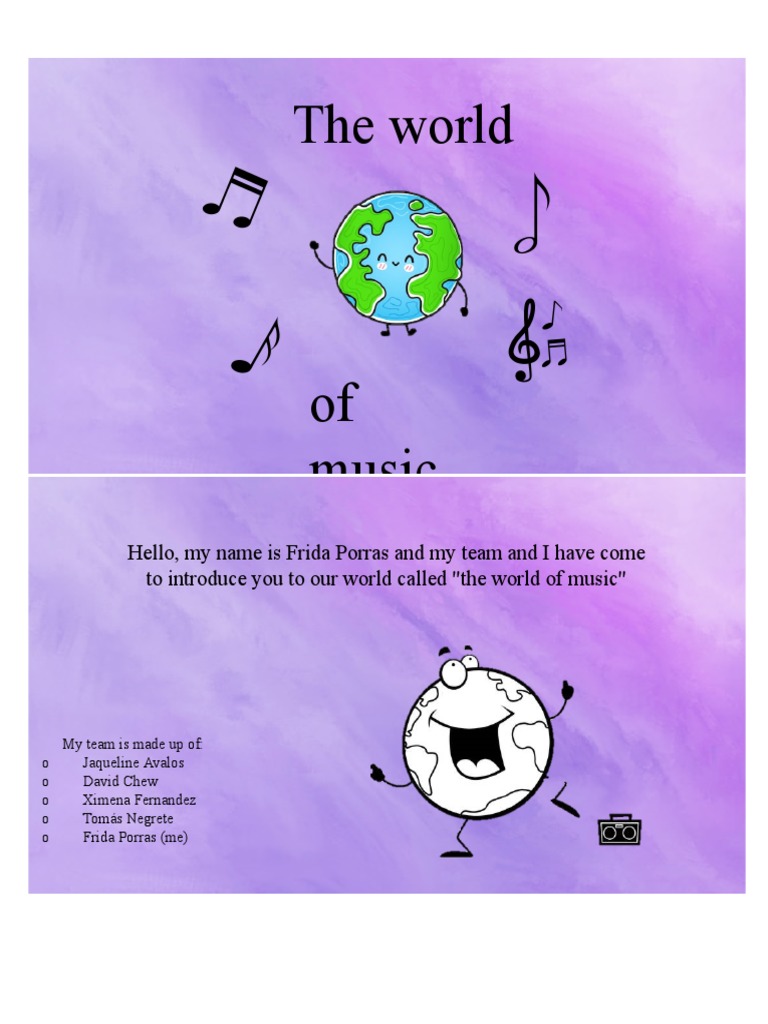 The World of Music PDF Nature