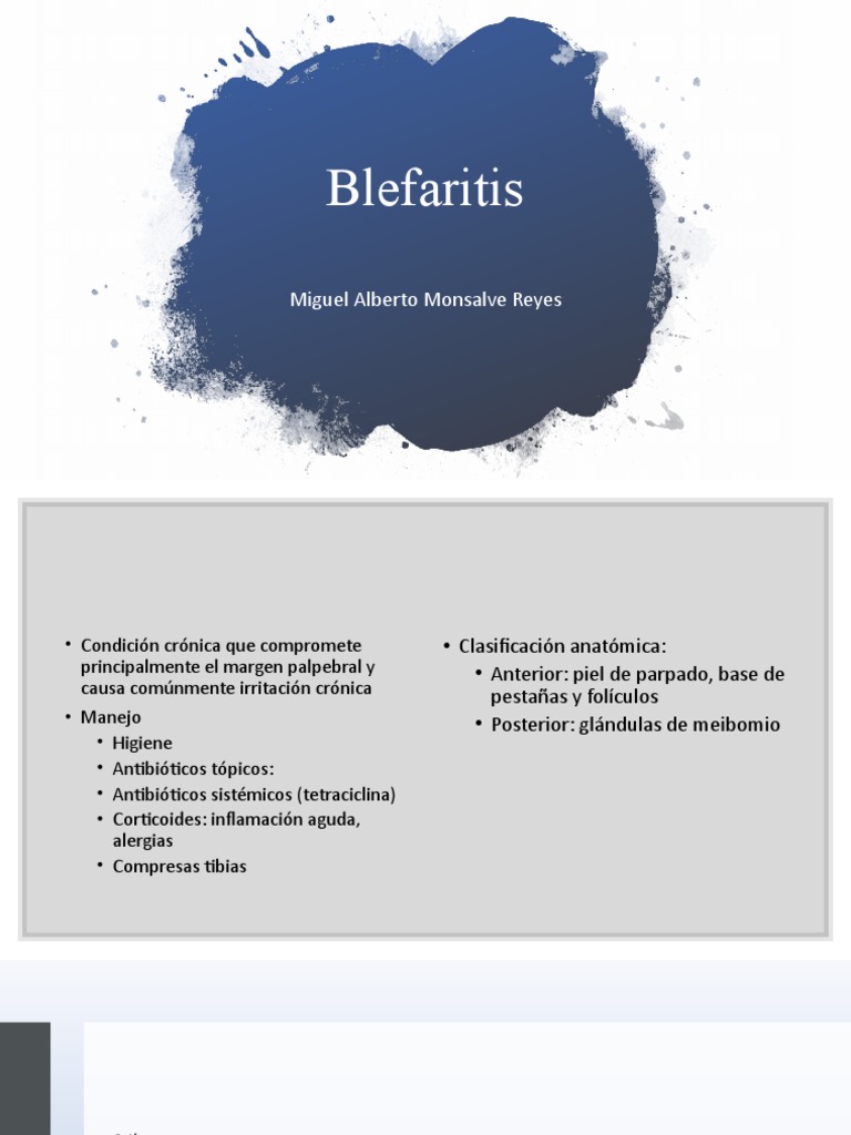 Blefaritis | PDF | Especialidades Medicas | Medicina CLINICA