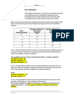 Task 1: Assume That The Market Is Not Open To Trade. What Is The Equilibrium Price of