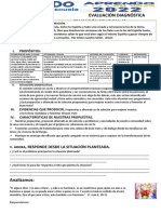 Evaluación Diagnóstica Educación Religiosa 1