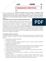 Modelo Informe de Indagación Científica Con Hipótesis